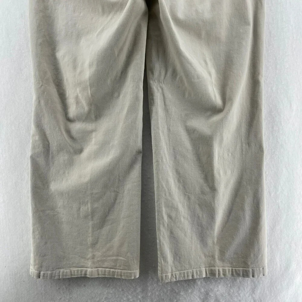 Calvin Klein Jeans Women's Sz 14 Beige Straight Ankle High-Rise Stretch Pockets - Picture 9 of 12